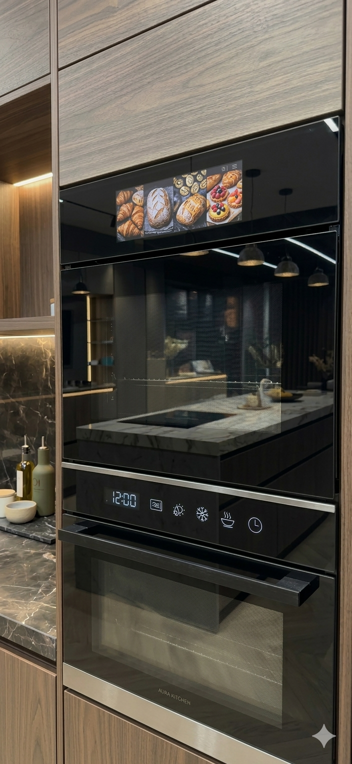 Microwave and Built-in Oven with Air Fryer